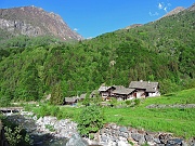 Siamo ad Alagna (Valsesia - VC) , frazione Pedemonte (mt. 1271) , il sentiero per l'Alpe Sattal parte da qui